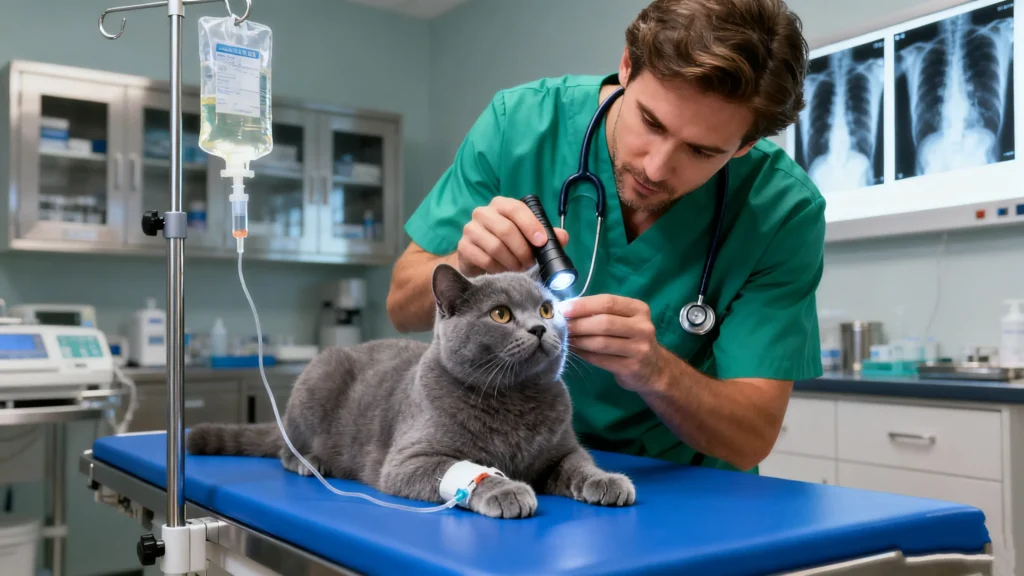 Brit Shorthair IV - Take cats to vet!