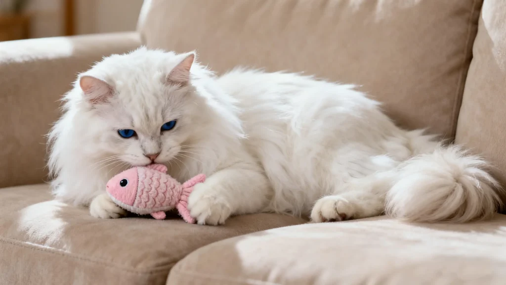 Long-Haired Cats and Catnip