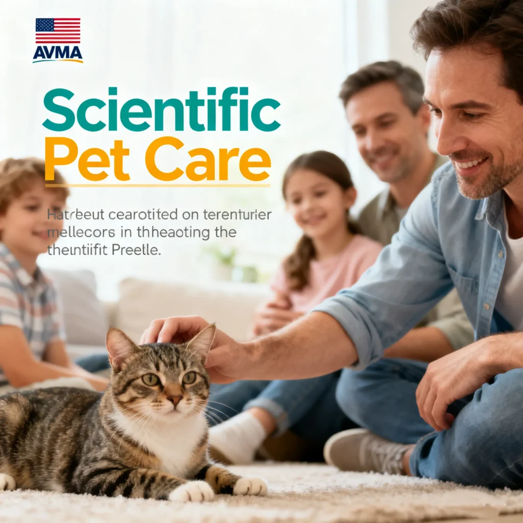 Scientific Pet Care: Family with content cat