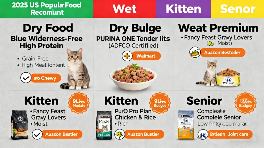 Best Cat Food, 2025 US Recoms